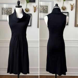 Michael Stars Evereve Stretchy Knit scowl Neck Sleeveless Dress $98 OSFM M